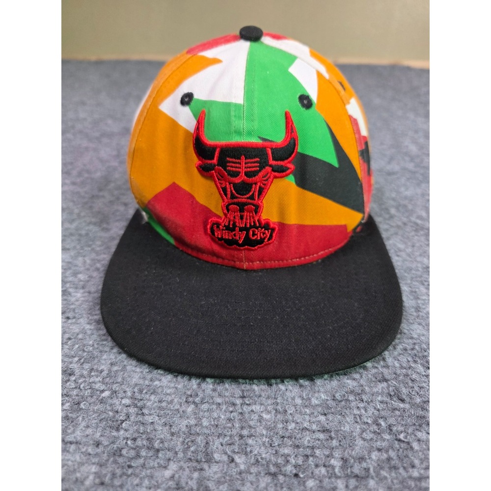 Chicago Bulls Hat Mens OSFM New Era Multi Color 9FIFTY Snapback Windy City NBA